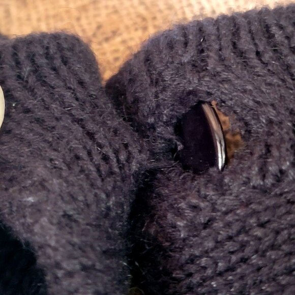 Vintage 90s Y2K Jack B Quick Sequined Beaded Novelty Owl Cardigan Sweater Top - Picture 13 of 16